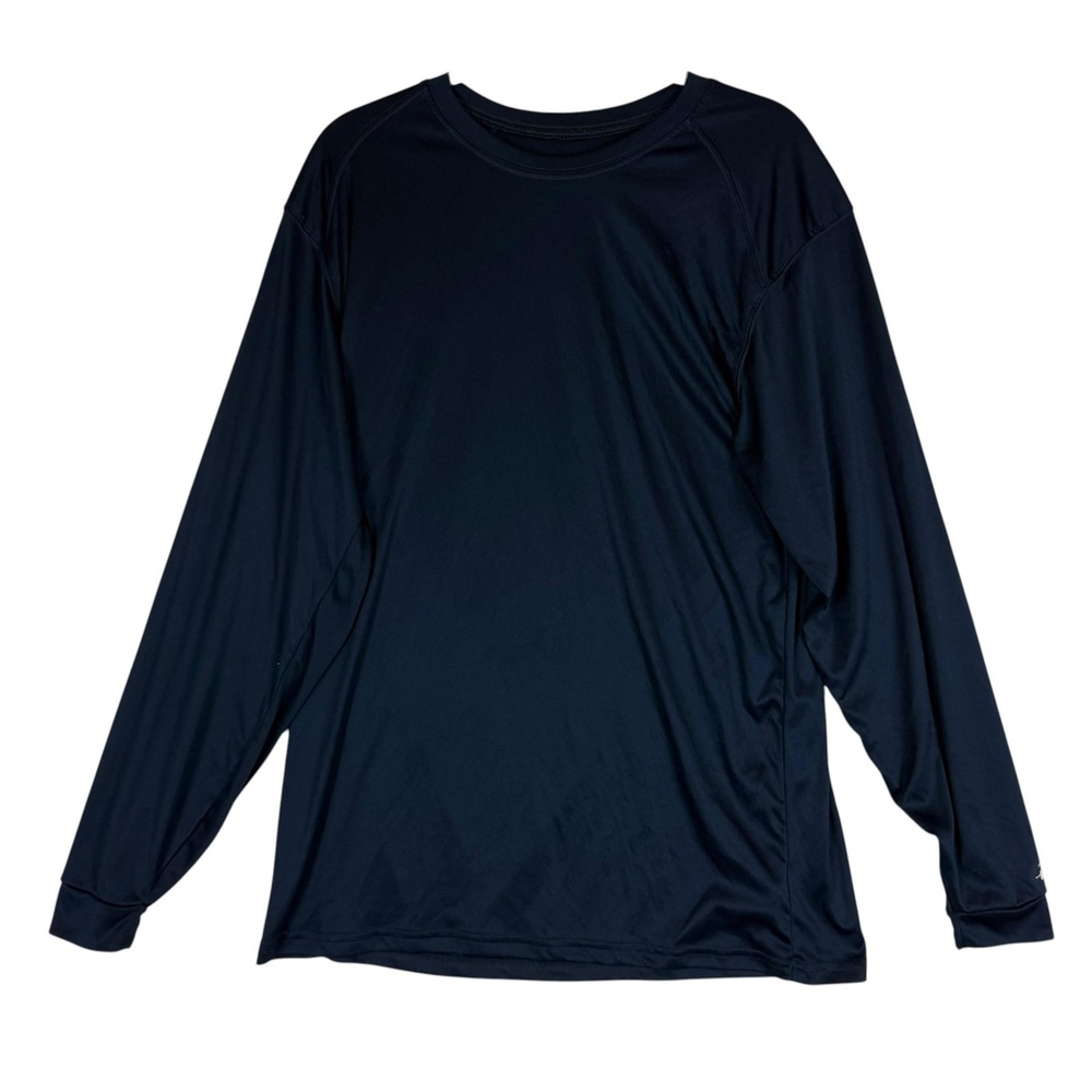 Badger Shirt Mens Medium Blue Long Sleeve Athletic Running Performance Tee